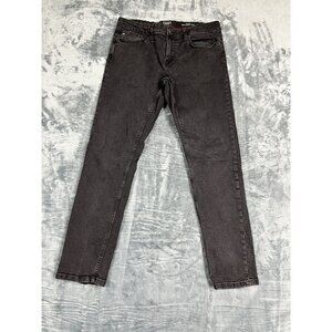 Chaps Mens Slim Straight Fit Black Denim Jeans Size 34x32